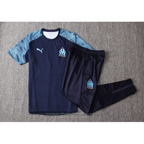 Chandal del Olympique Marsella Manga Corta 2019-2020 Azul
